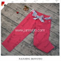 adjustable sash rose red denim jeans pants